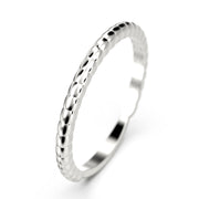 Wedding Band 18K Gold Over Silver Ring
