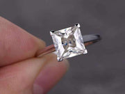 1 Carat Solitaire Moissanite Wedding Ring for her