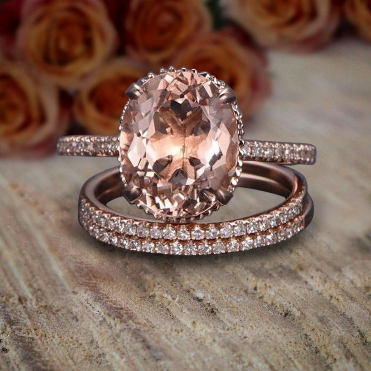 2 ct morganite sales engagement ring