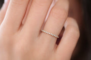 Stunning Round Diamond Moissanite Wedding Band Promise Ring Anniversary Gift 10k Gold