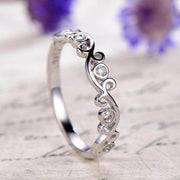 0.25 Carat Antique Style Diamond Wedding Ring 