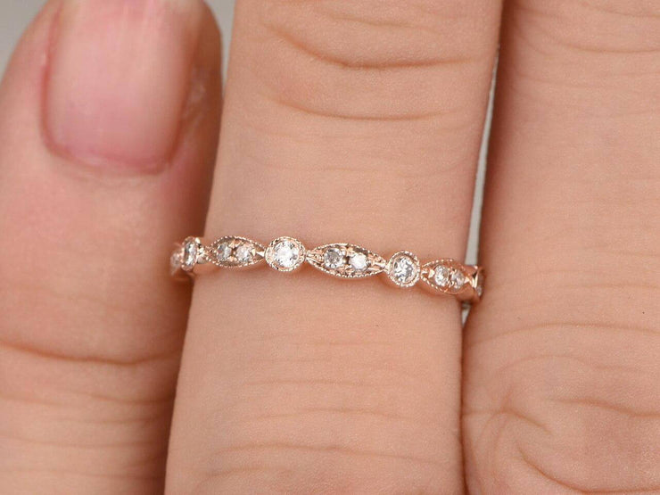 0.50 Carat Ring Wedding Band with Diamonds Wedding Ring