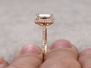 Best 1.25 Ct Moissanite and Diamond Ring with Emerald cut in Yellow Gold
