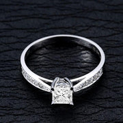 Vintage Moissanite Wedding Ring 1.50 Carat Princess Cut Moissanite 