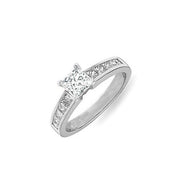 Moissanite Engagement ring 1.50 Princess Cut Moissanite Diamond Ring 