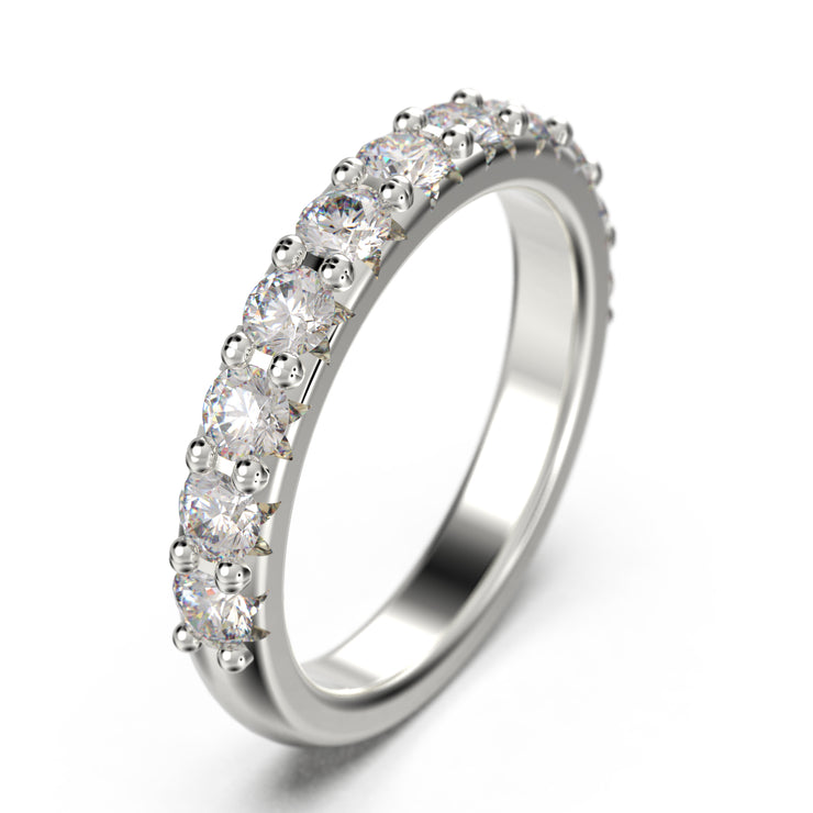 Wedding Ring 0.88 Ct Moissanite Diamond 10K/14K/18K Solid Gold Wedding Band