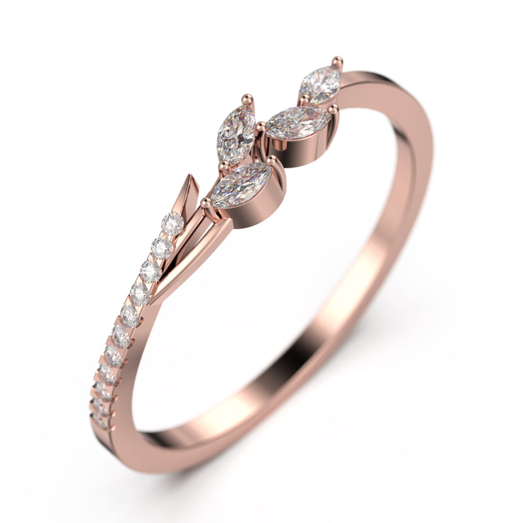 Champagne Brown Diamond Engagement Ring Wedding Anniversary Band Sets  Vintage Style 14K Black Gold 1.54 Carat