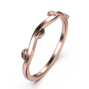 Winding Willow 18K Gold Over Silver Wedding Band