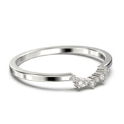 Wedding Ring 0.10 Ct Moissanite Diamond 10K/14K/18K Solid Gold Wedding Band