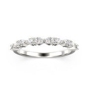 Moissanite Diamond Ring 0.60 Ct Wedding Band 10K/14K/18K Solid Gold