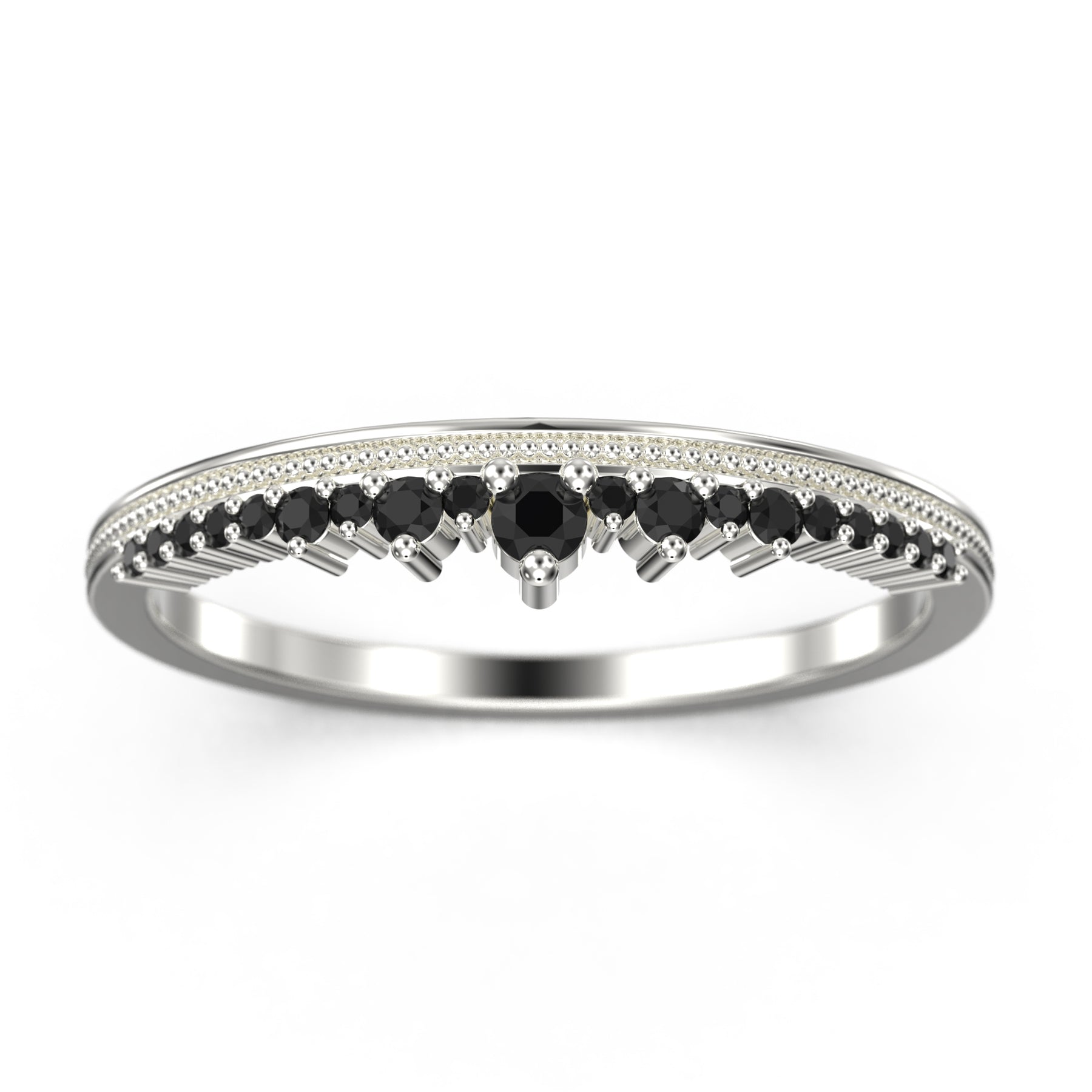 アクセサリー plus +minus  black diamond small ring plus +minus black diamond small ring