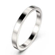 Wedding Ring 2.5mm Wedding Band 18K Gold Over Silver