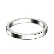 Wedding Ring 2.5mm Wedding Band 18K Gold Over Silver