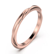 Twisting Wedding Ring 10K/14K/18K Solid Gold Wedding Band