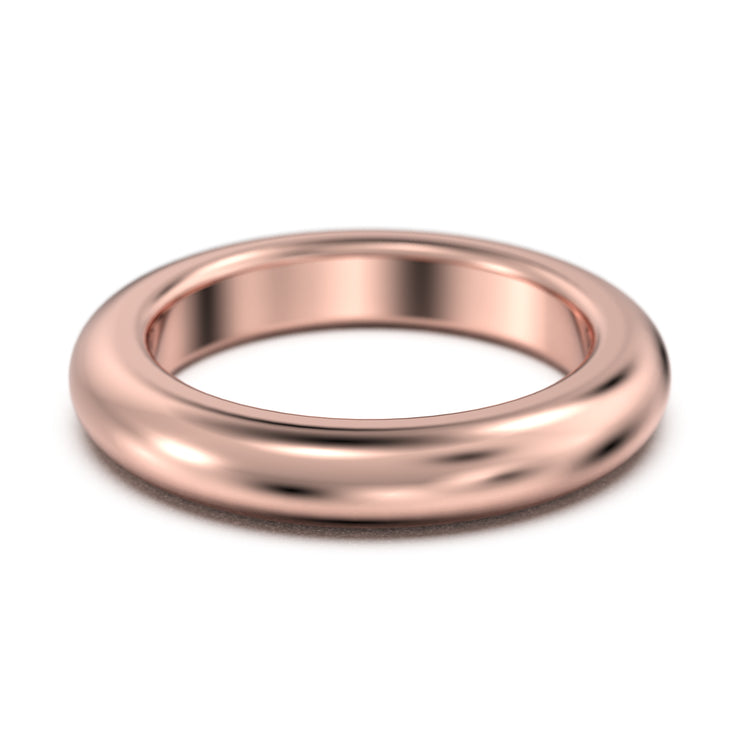 Weddign Band 4mm Comfort Fit 10K/14K/18K Solid Gold Wedding Ring