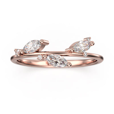 Wedding Ring 0.50 Ct Diamond Moissanite 10K/14K/18K Solid Gold Wedding Band Anniversary Gift