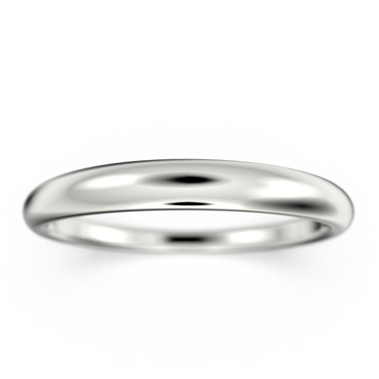 Anniversary Gift 18K Gold Over Silver Nicely Tapered Wedding Band