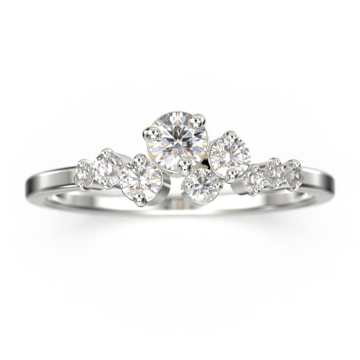 Anniversary Gift 0.65 Ct Round Moissanite Diamond Clasic Ring 10K/14K/18K Solid Gold Wedding Band