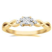 Cheap Engagement Ring 1.25 Carat Moissanite Ring with Diamonds 
