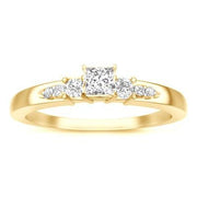 Cheap Moissanite Engagement Ring 1.25 Carat with Real Diamonds 