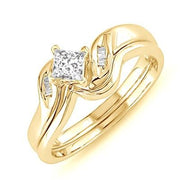 Perfect Moissanite Bridal Ring Set 1.25 Carat 