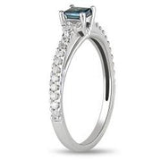 Sparkling Sapphire Solitaire Moissanite Diamond ring 1 Carat Round Cut Moissanite Diamond on Gold