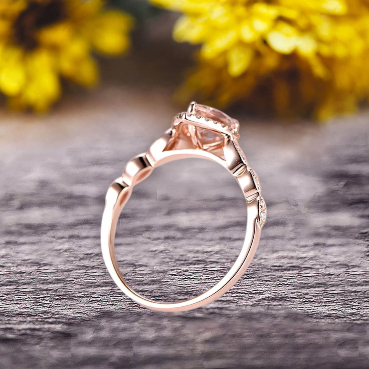 Morganite deals promise ring