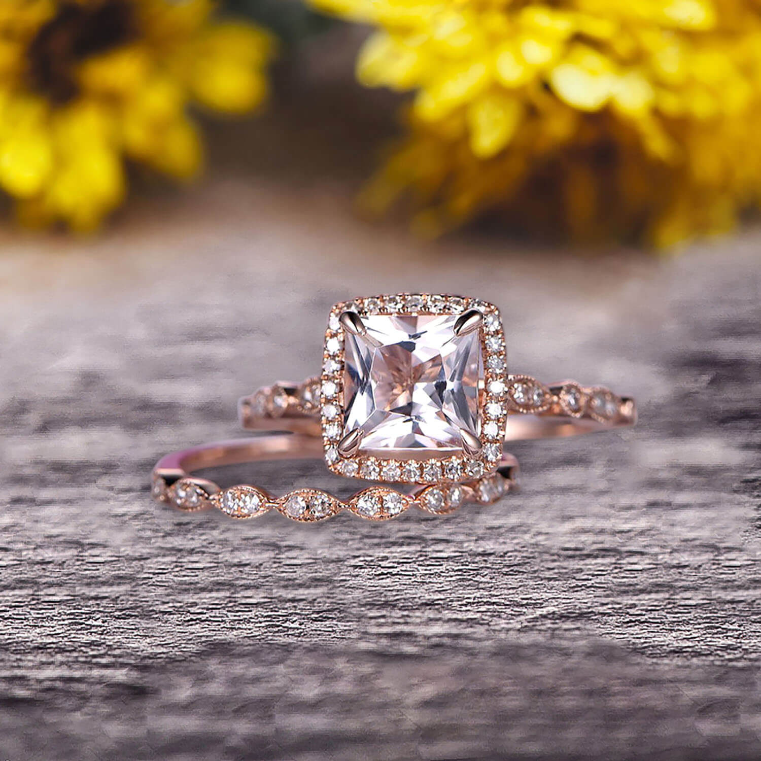 His & Hers Meteorite Wedding Ring Set | Jewelry by Johan - Jewelry by Johan
