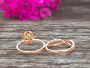 1.75 Carat Oval Cut Champagne Diamond Moissanite Engagement Ring Set On 10k Rose Gold Promise Ring Custom Made Glaring Jewelry Art Deco