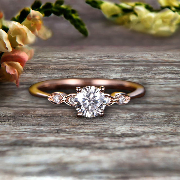 10 Beautiful Rose Gold Engagement Rings for 2018 | YDG
