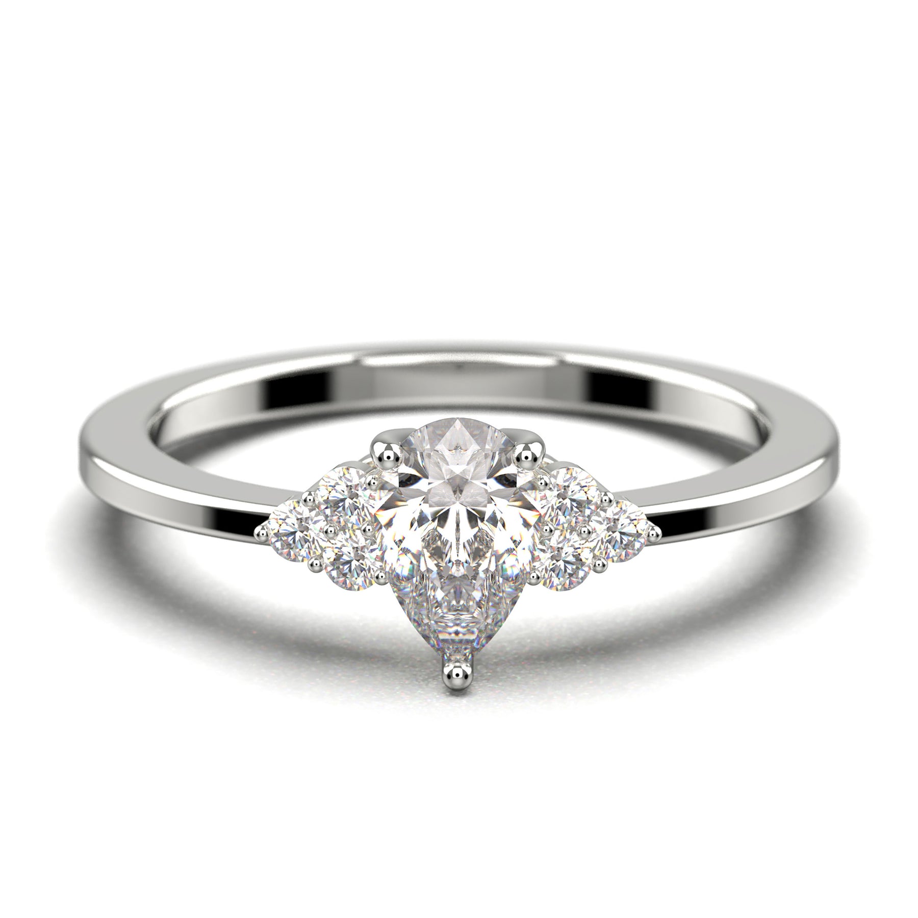 Affordable moissanite hot sale engagement rings