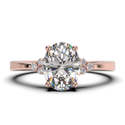 Dazzling Minimalist 1.50 Carat Oval Cut Diamond Moissanite Engagement Ring, Wedding Ring In 10k/14k/18k gold Gift For Loveria, Promise Ring, Anniversary Gift Idea