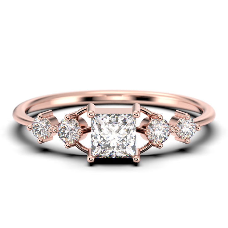 7/8 Ctw Diamond Engagement Ring with 1/2 Ct Round Cut Center | Becker's  Jewelers | Burlington, IA